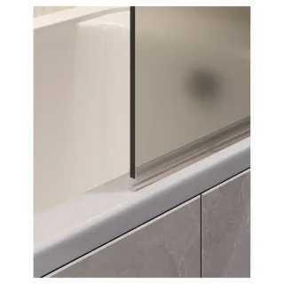 Шторка на ванну Timo T17 70 см чёрный